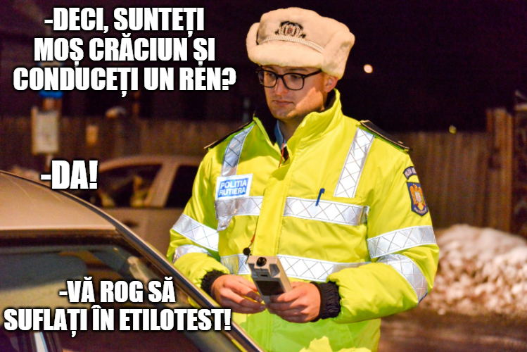 Moș Crăciun și poliția