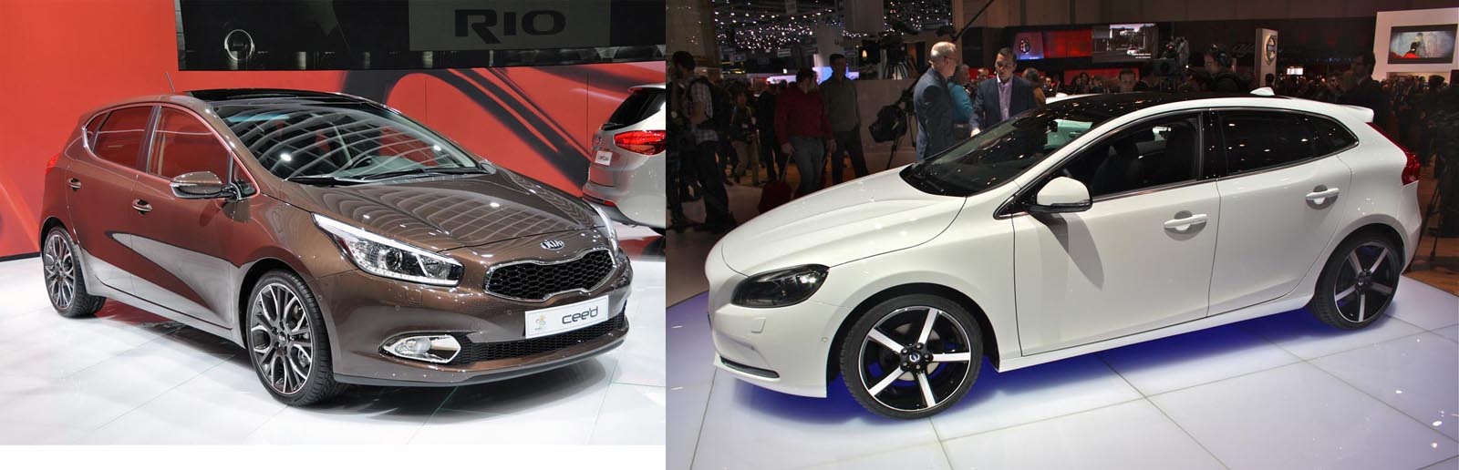 KIA Cee'd vs. Volvo V40: 3 - 2