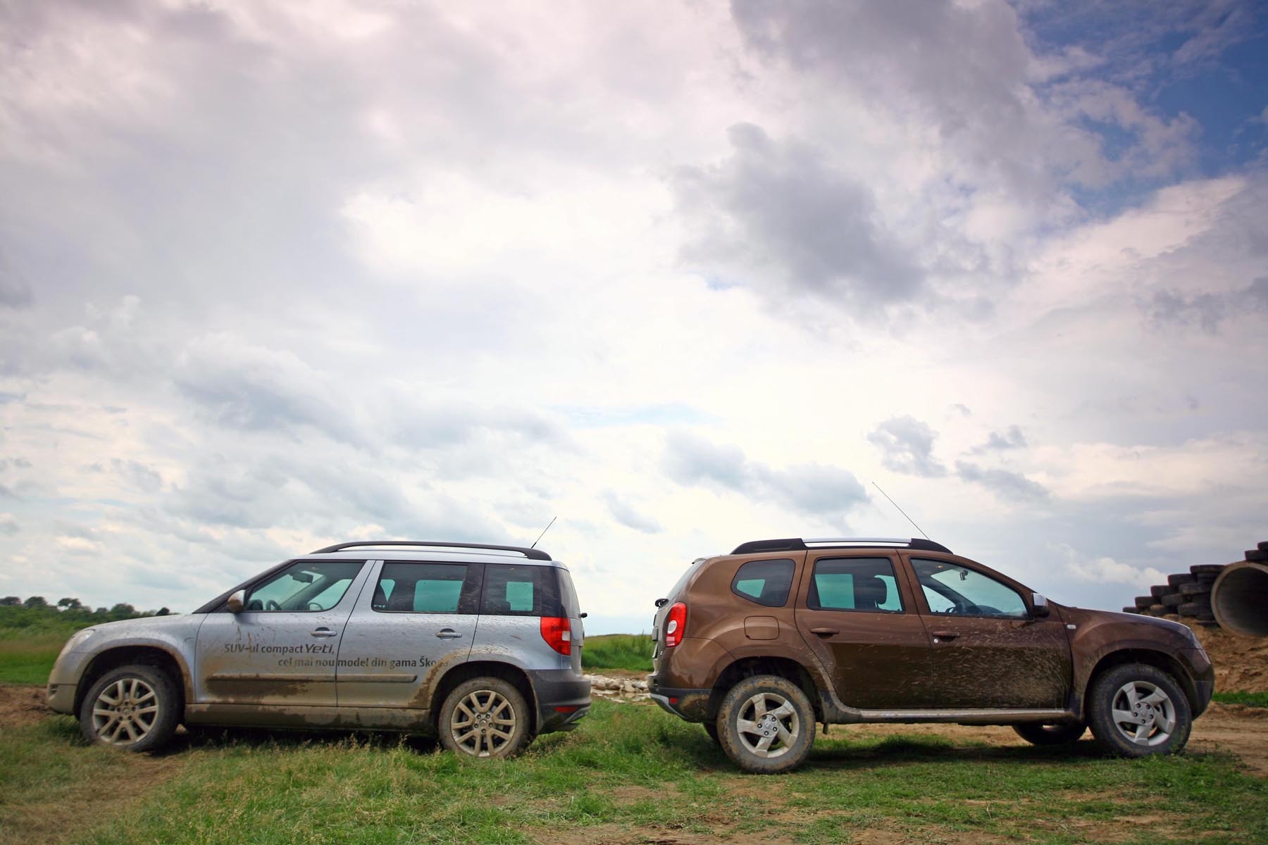 Dacia Duster este mai mare decat Skoda Yeti la aproape toate capitolele dimensionale