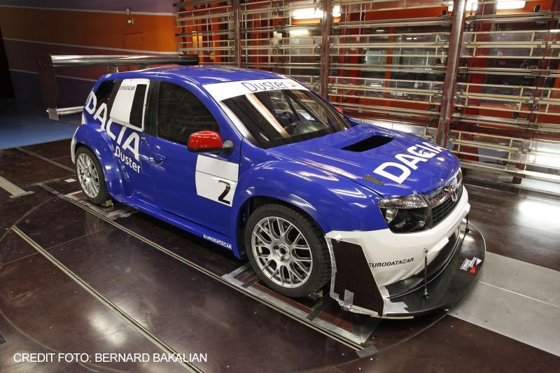 Dacia Duster Pikes Peak în tunelul aerodinamic