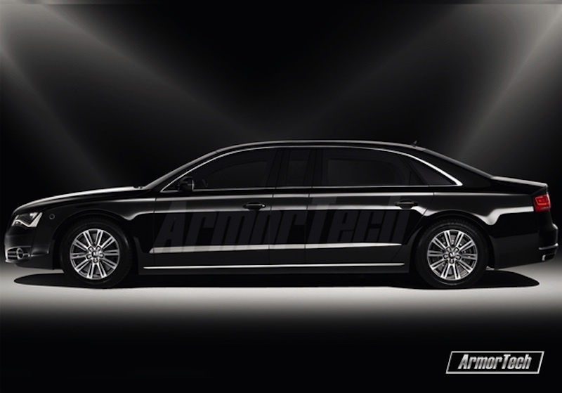 A doua versiune Audi A8 ArmorTech este mai lunga cu 400 mm decat un A8 L Security