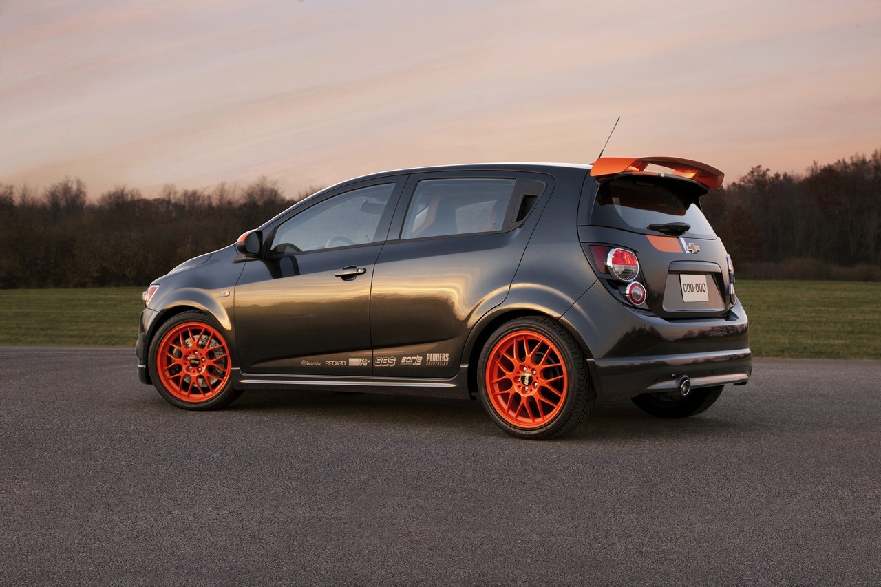 Chevrolet Sonic Z-Spec beneficiaza de un aspect exterior cu detalii orange