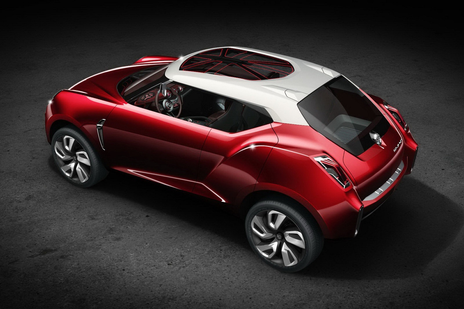 MG Icon Concept are, de fapt, 4 usi, oferind 4 locuri si un interior high-tech